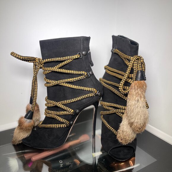 DSQUARED2 Shoes - DSQUARED2 Riri Fur Booties